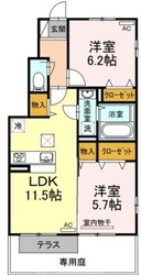 カーサ　コバ　Ｂ棟の物件間取画像